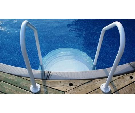 Aqua EZ 52in Plastic Dropin Pool Steps Hand Rail in the AboveGround
