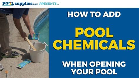 How do I add chemicals to the pool l Zodiac Australia Water Chemistry