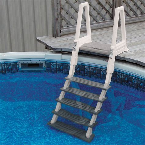 Confer Adjustable Above Ground Swimming Pool Ladder 4856" Tall (Used