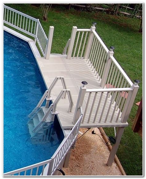 Diy Walk In Steps For Above Ground Pool / 2021 Doughboy COMBO RECESSED