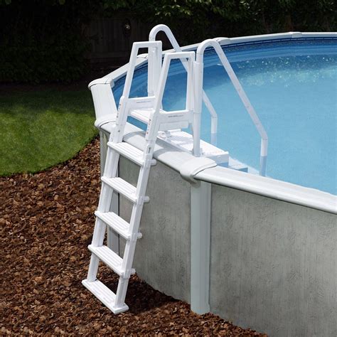 Blue Torrent Antigua Step Ladder with Handrails for Above Ground Pools